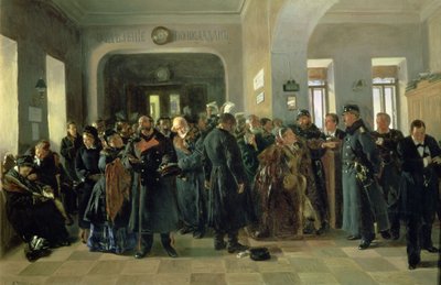 The Collapse of a Bank by Vladimir Egorovic Makovsky